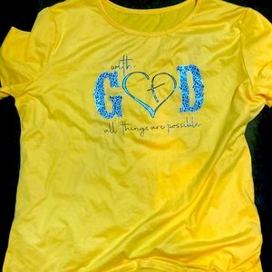 BrandNew- Two for one Religious (GOD) shirts. One short sleeve and 1long.